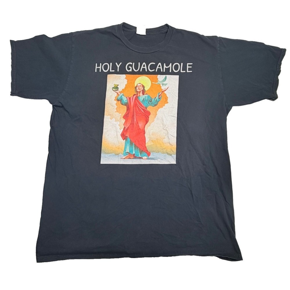 Port & Company Fan Favorite Avocado Graphic Men's T-Shirt Black XL Crew‎ Neck